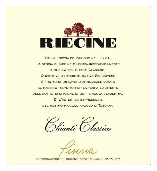 Riecine Chianti Classico Riserva 2021 :: Italian Red
