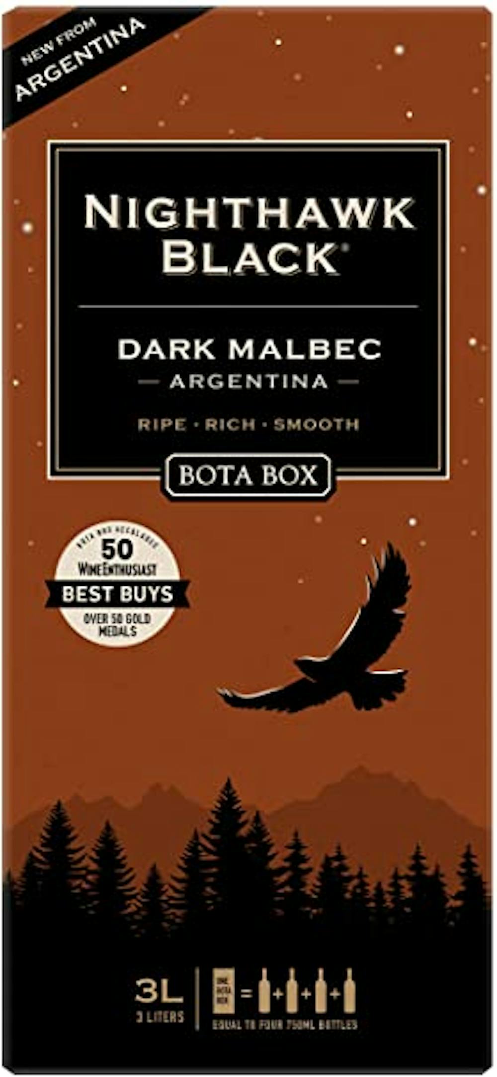 Bota Box Nighthawk Dark Malbec 3.0L :: Malbec