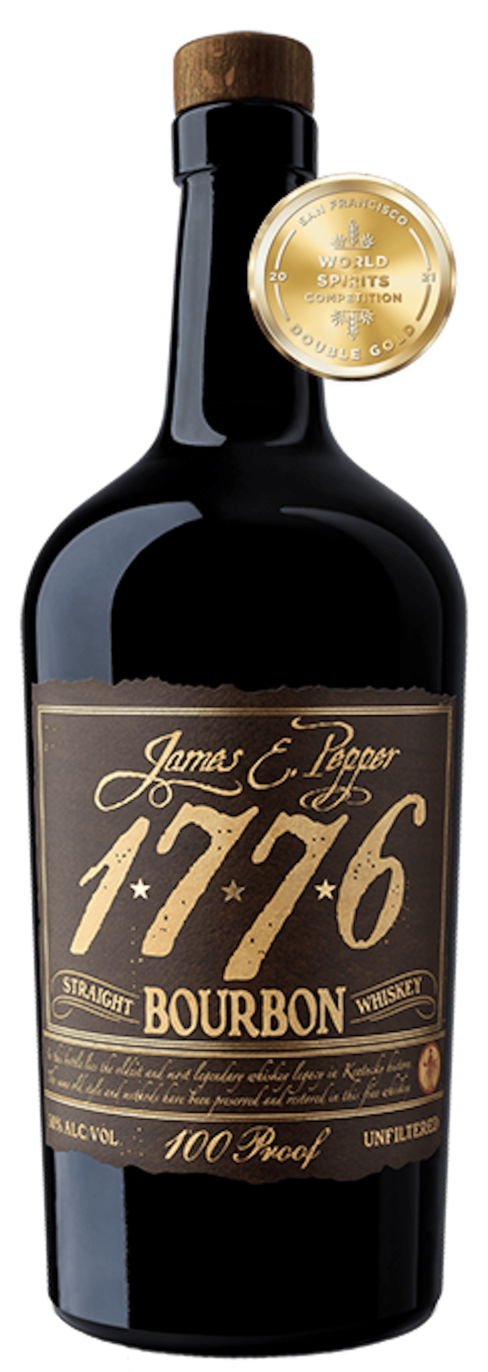 James E. Pepper 1776 100prf Straight Bourbon Whiskey :: Bourbon