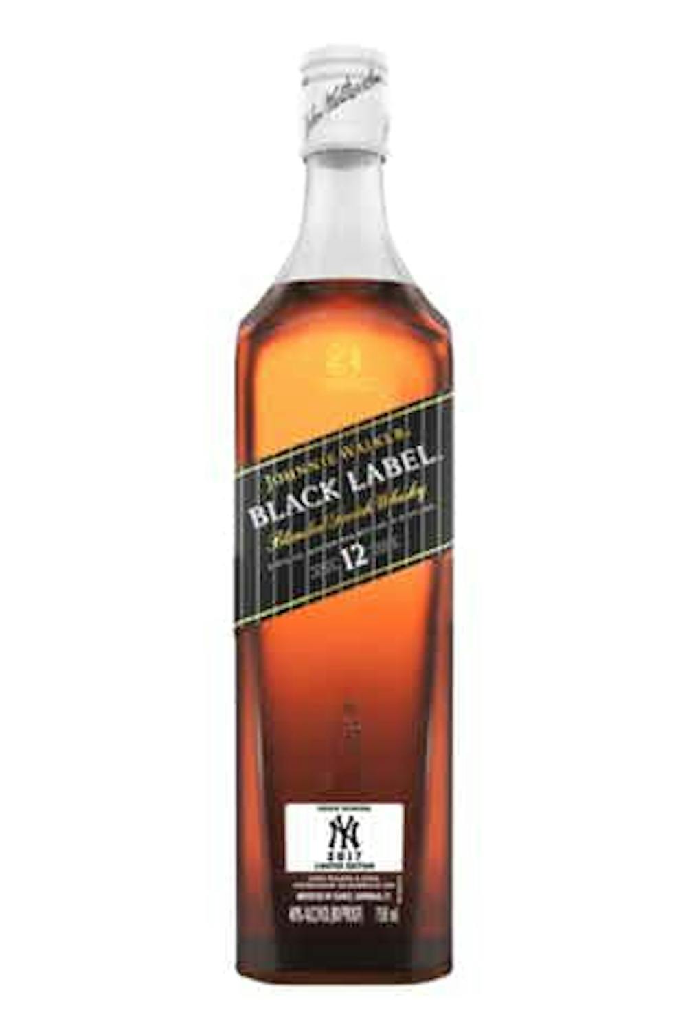Johnnie Walker Black 750ml Yankees 2018 Blended Scotch :: Blended