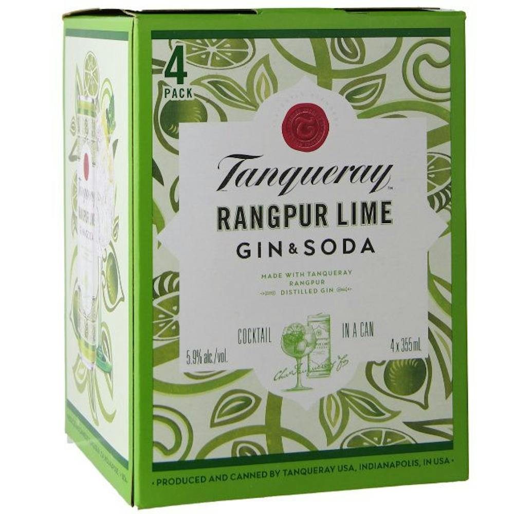 Tanqueray Rangpur 'Lime & Soda Cocktail 4-355ml Cans :: Ready to