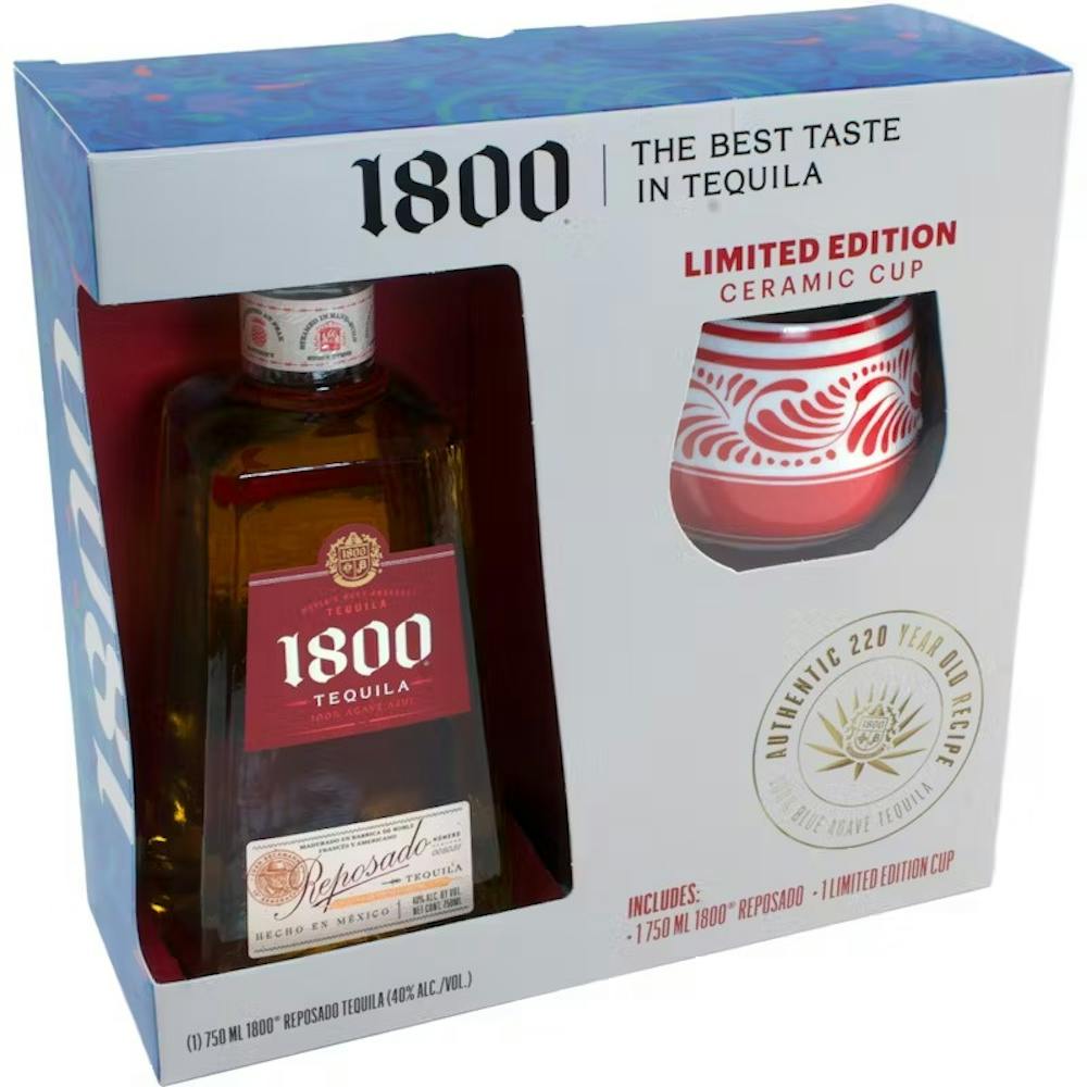 1800 Reposado w/Clay Cup Gift Set 750ml :: Tequila