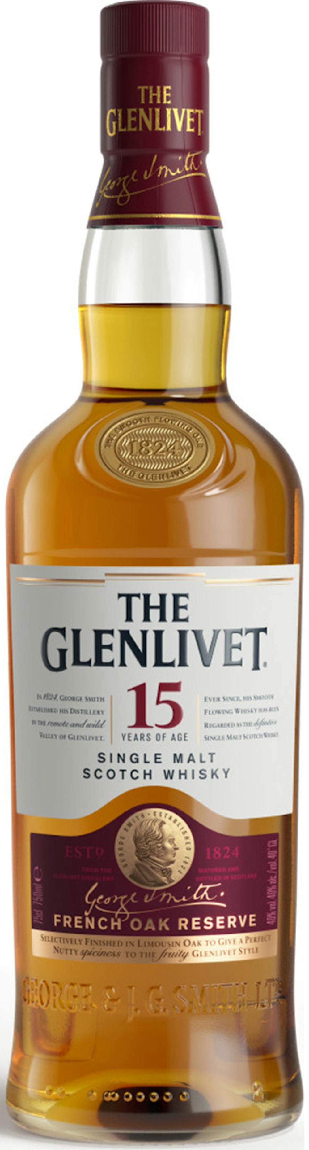 THE GLENLIVET 15 シングルモルトウイスキー ひろゆき Glenlivet FrenchOak 15yr Single Malt Scotch 750ml :: Single Malt