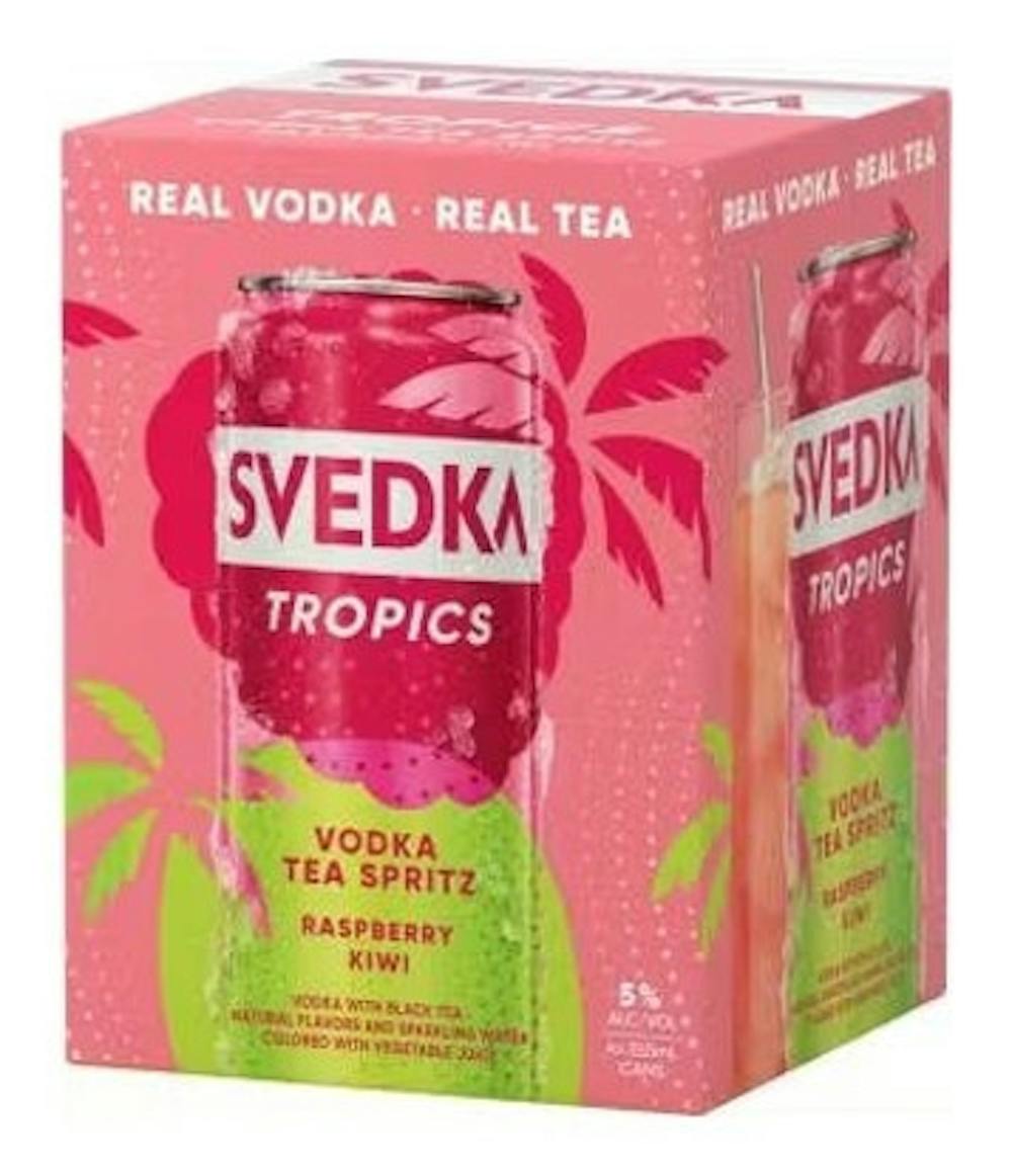 Svedka Tropics Tea Spritz Raspberry Kiwi 4-355ml Cans :: Ready to