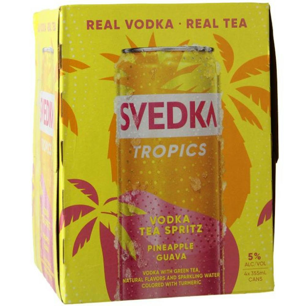 Svedka Tropics Tea Spritz Pineapple Guava 4-355ml Cans :: Ready to