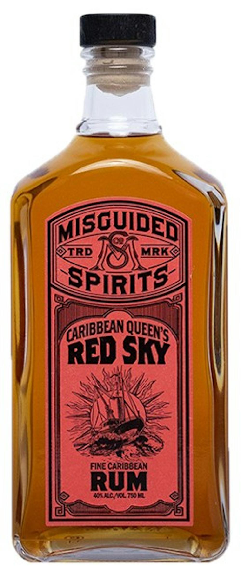 Misguided 'Caribbean Queens Red Sky' Dark Rum 1.0L :: Rum