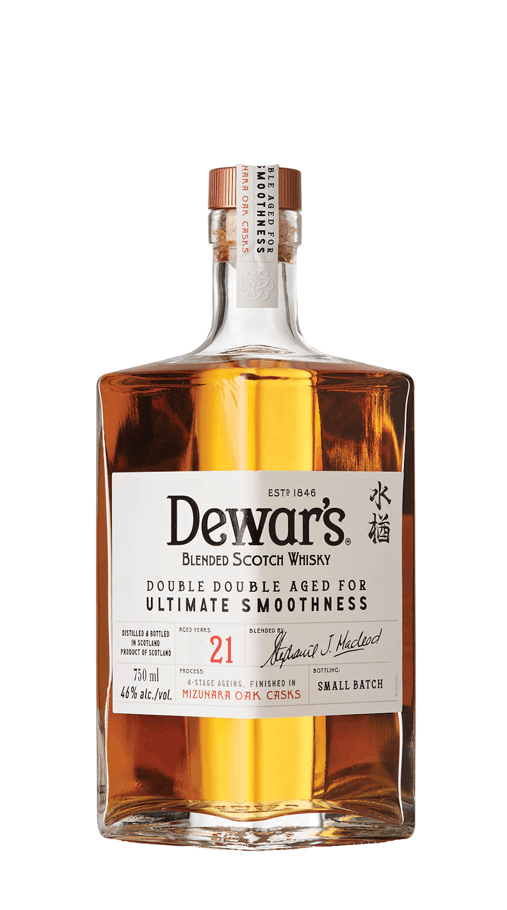 Dewars Double Double 21 Year Mizunara Oak Cask :: Blended Scotch