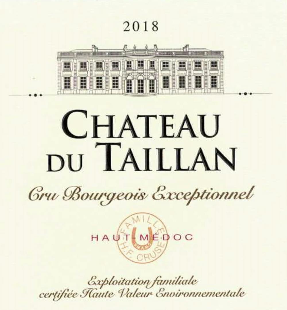Chateau du Taillan Haut-Medoc Cru Bourgeois 2018 :: Bordeaux Red