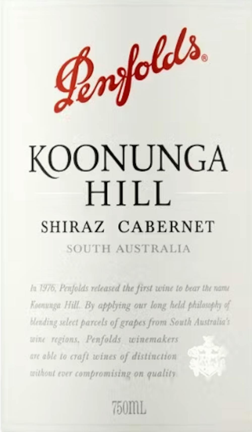 Penfolds 'Koonunga Hill' Shiraz Cabernet 2022 :: Red Blends