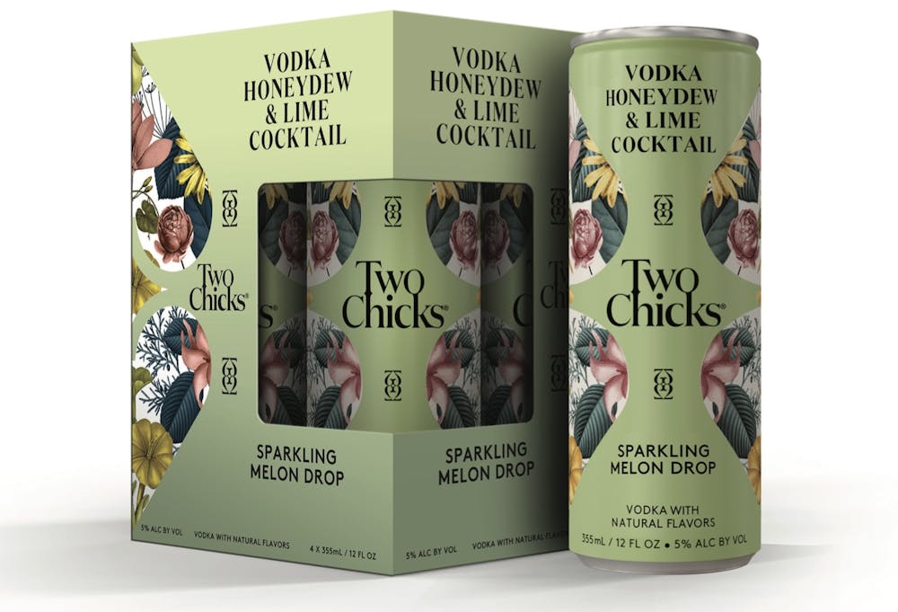 Two Chicks Sparkling Melon Drop 4-355ml Cans :: Ready to Go Cocktails
