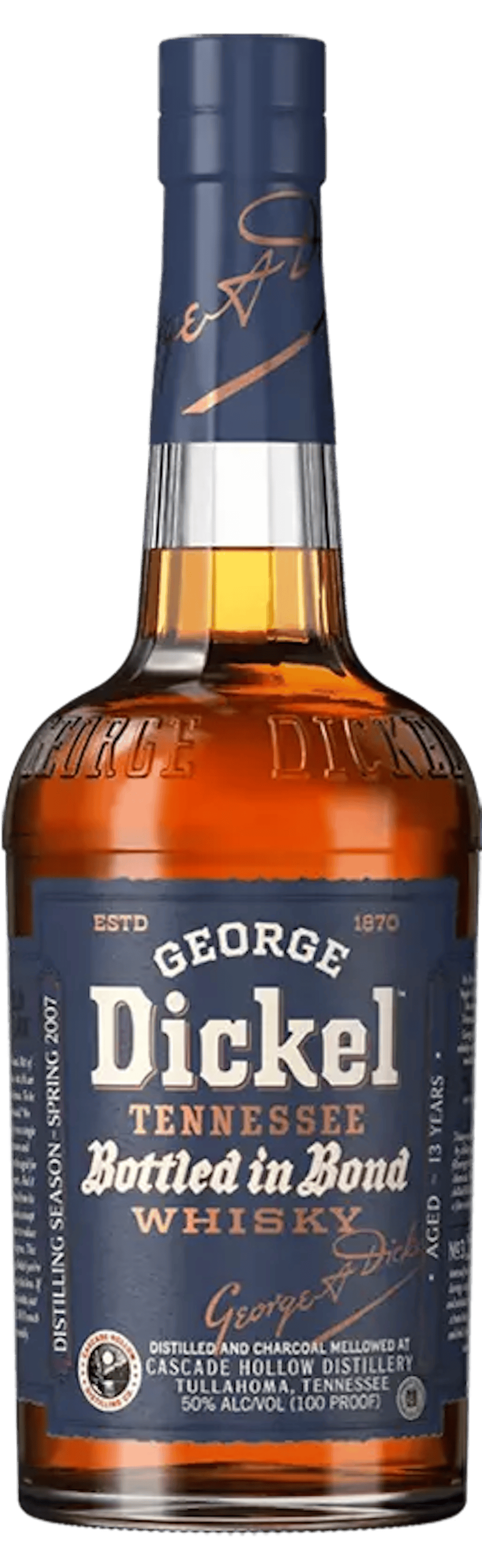 George Dickel 12year 100proof 'Bottle in Bond' Whiskey :: Whiskey