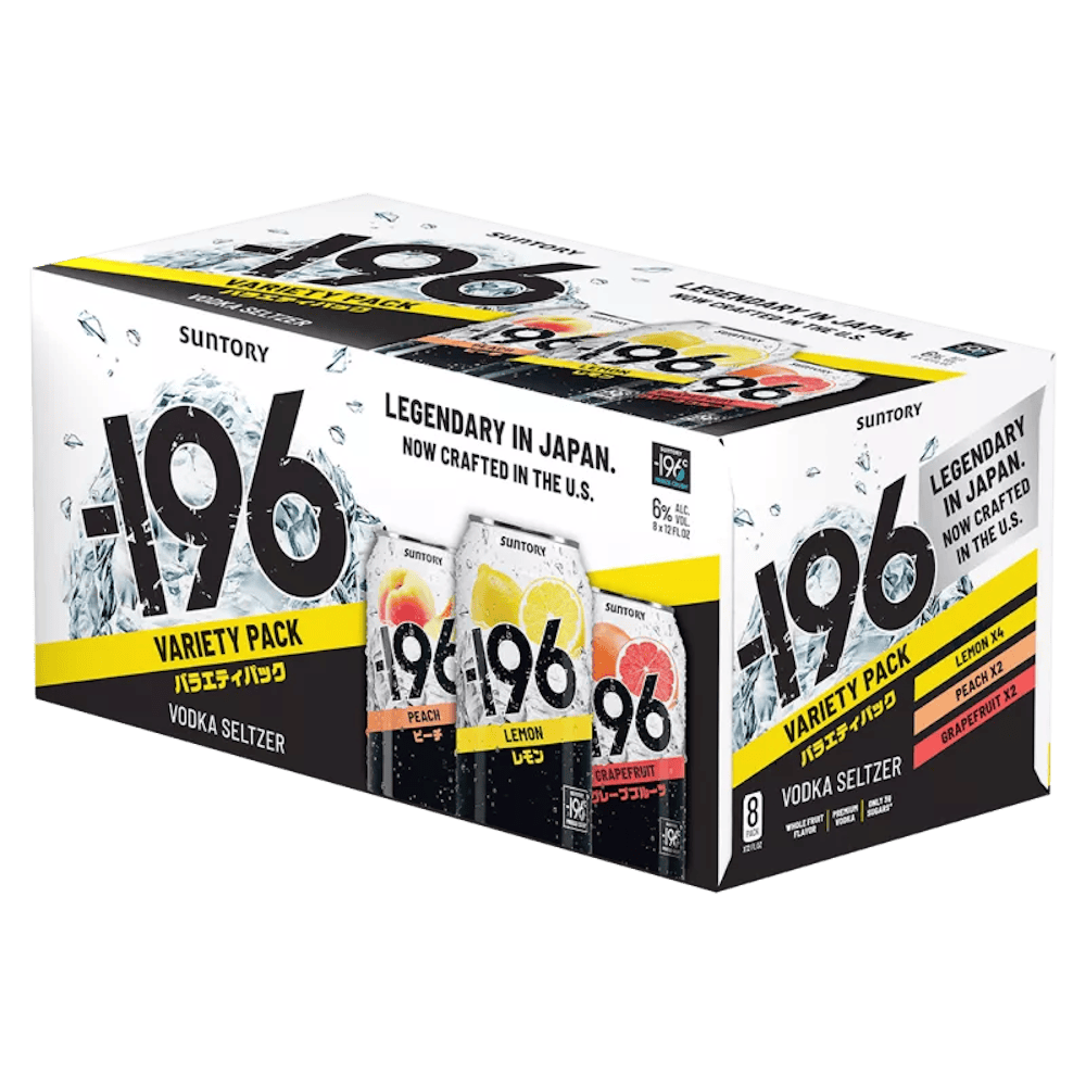Suntory -196 Variety Pack Vodka Soda 8-355ml Cans :: Ready to Go