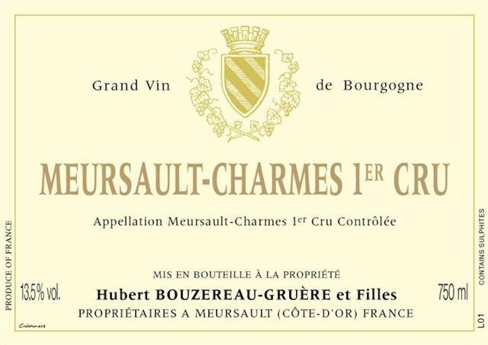 Domaine Hubert Bouzereau Meursault 1er Cru Charmes 2021