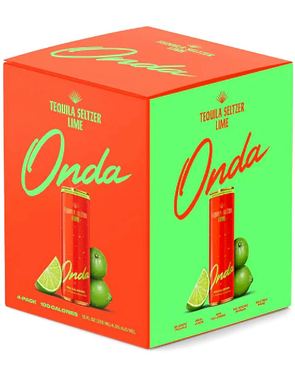 Onda Sparkling Tequila Lime Seltzer 4-355ml Cans :: Tequila