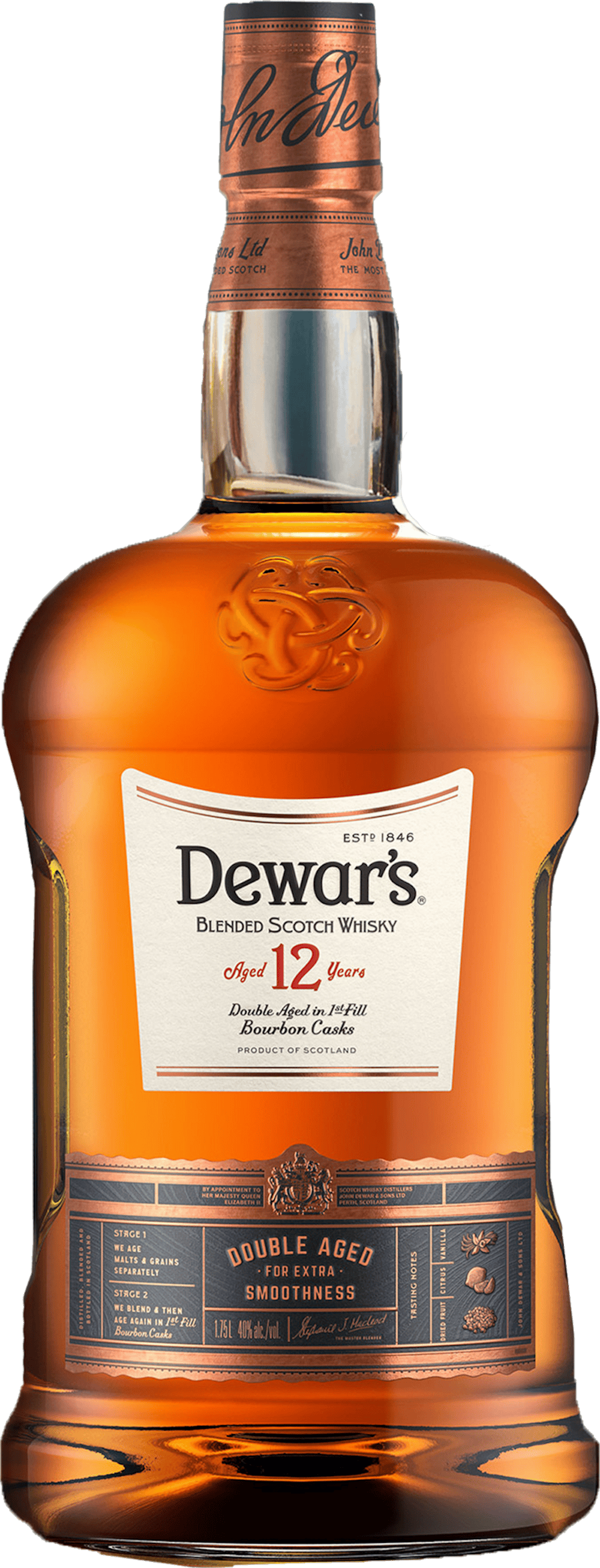 Dewar's Double Aged 12year Blended Scotch Whisky 1.75L :: Blended