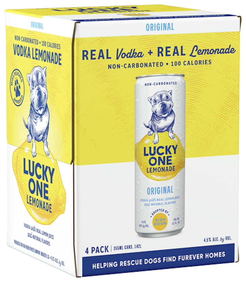 Lucky One Raspberry Vodka & Lemonade 4-355mL Cans :: Ready to Go