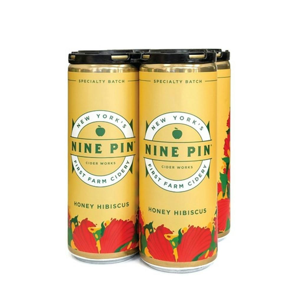 Nine Pin Ciderworks Honey Hibiscus 4-12oz Cans :: Cider
