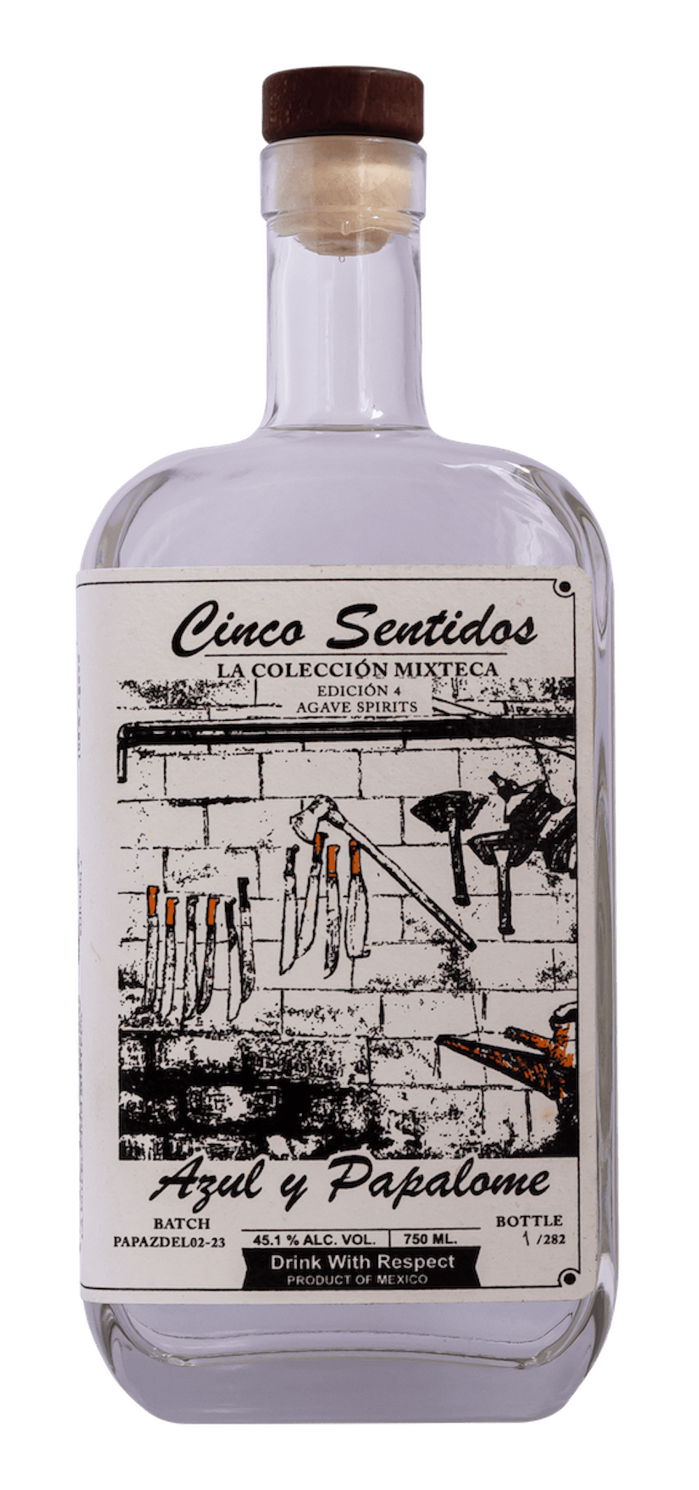 Cinco Sentidos Coleccion Mixteca Azul y Papalom 750ml :: Tequila