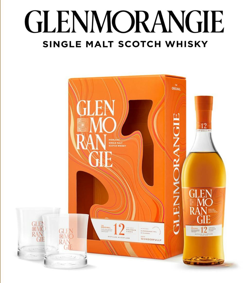 Glenmorangie 12year 750ml w/ 2 Glasses Gift Set :: Single Malt Scotch