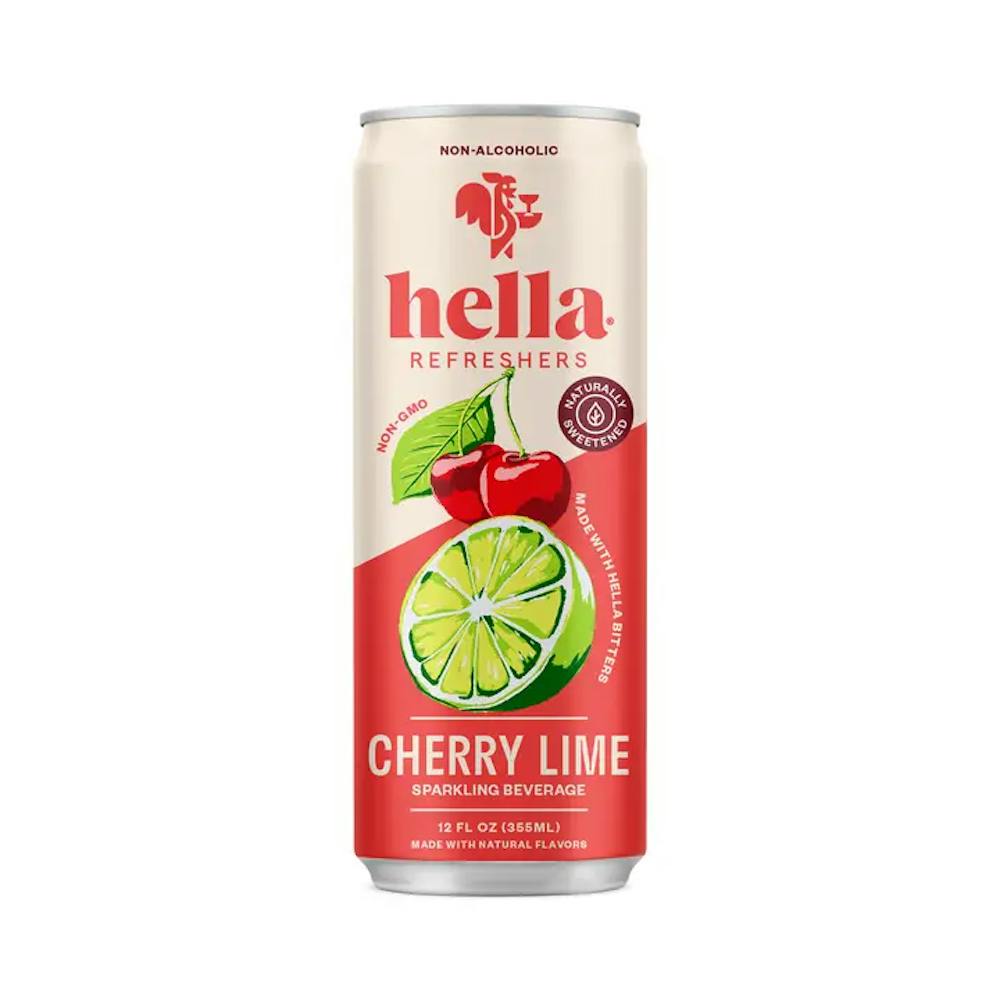 Hella Non-Alcoholic Cherry Lime Refresher 4-12oz